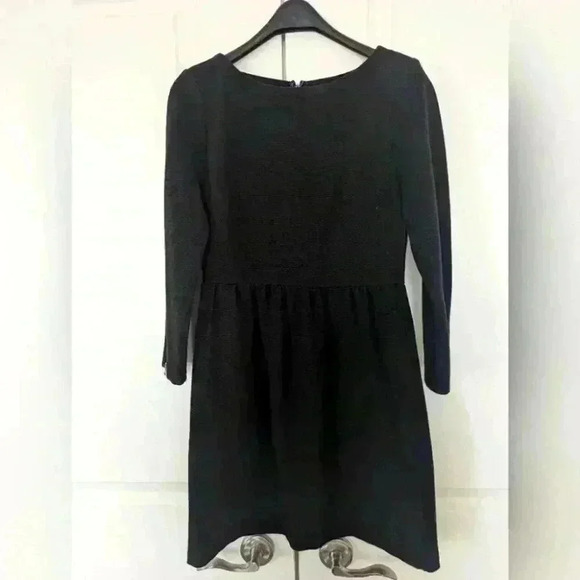 Black dress  with long sleeves from loft - size 4p - Picture 1 of 5